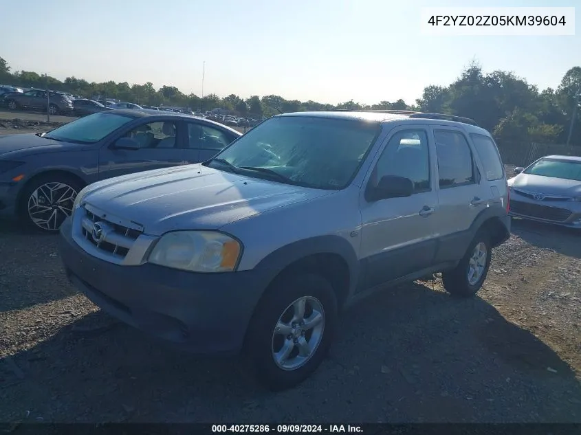 2005 Mazda Tribute I VIN: 4F2YZ02Z05KM39604 Lot: 40275286