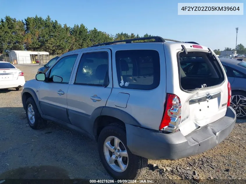 2005 Mazda Tribute I VIN: 4F2YZ02Z05KM39604 Lot: 40275286