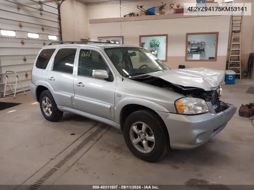 2005 Mazda Tribute S VIN: 4F2YZ94175KM53141 Lot: 40311607