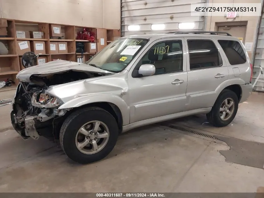 2005 Mazda Tribute S VIN: 4F2YZ94175KM53141 Lot: 40311607