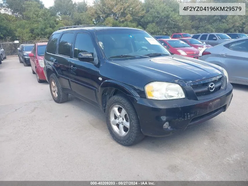 4F2YZ04196KM29579 2006 Mazda Tribute S