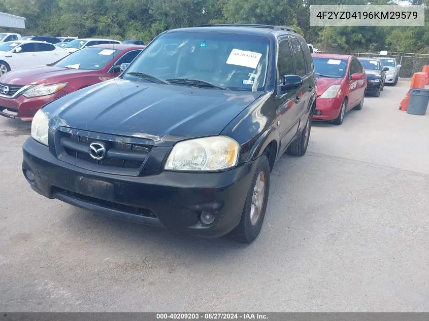 4F2YZ04196KM29579 2006 Mazda Tribute S