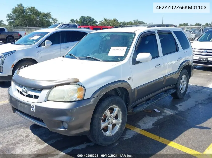 2006 Mazda Tribute I VIN: 4F2YZ02Z66KM01103 Lot: 40298323