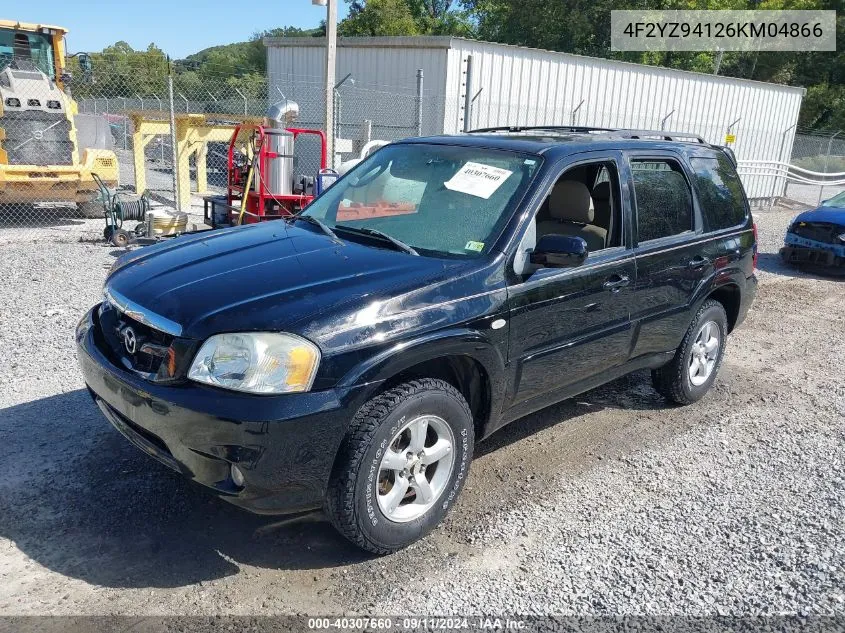 2006 Mazda Tribute S VIN: 4F2YZ94126KM04866 Lot: 40307660