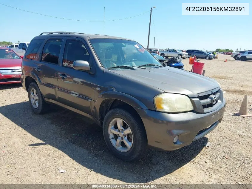 2006 Mazda Tribute S VIN: 4F2CZ06156KM32891 Lot: 40334669