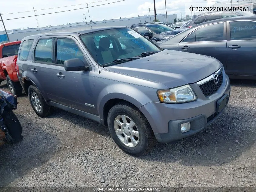 2008 Mazda Tribute I Sport VIN: 4F2CZ92Z08KM02961 Lot: 40166554