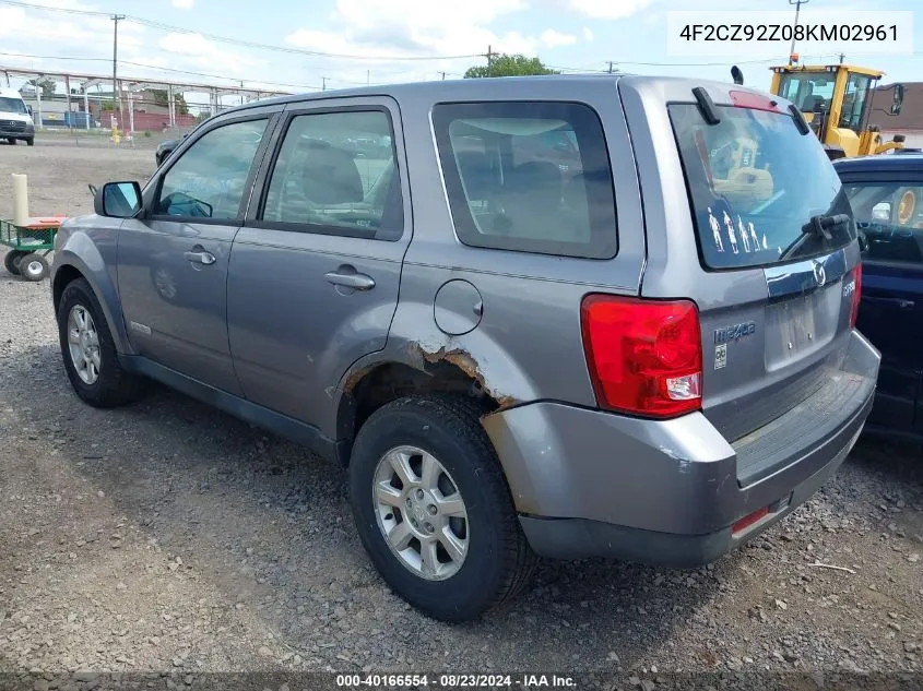 2008 Mazda Tribute I Sport VIN: 4F2CZ92Z08KM02961 Lot: 40166554