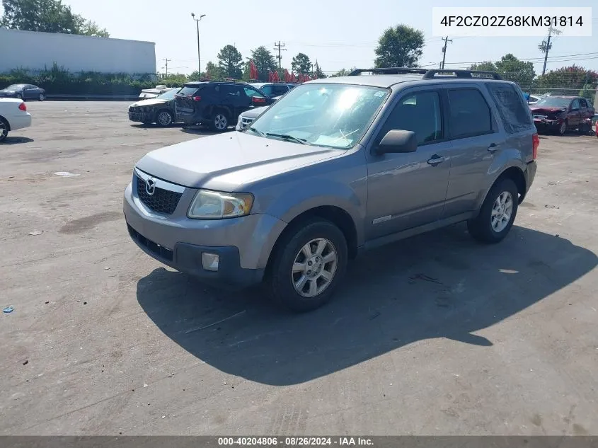 2008 Mazda Tribute I Touring VIN: 4F2CZ02Z68KM31814 Lot: 40204806