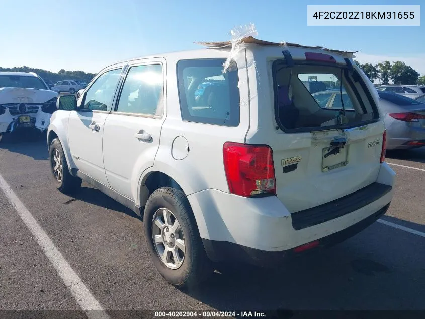 2008 Mazda Tribute Sport VIN: 4F2CZ02Z18KM31655 Lot: 40262904