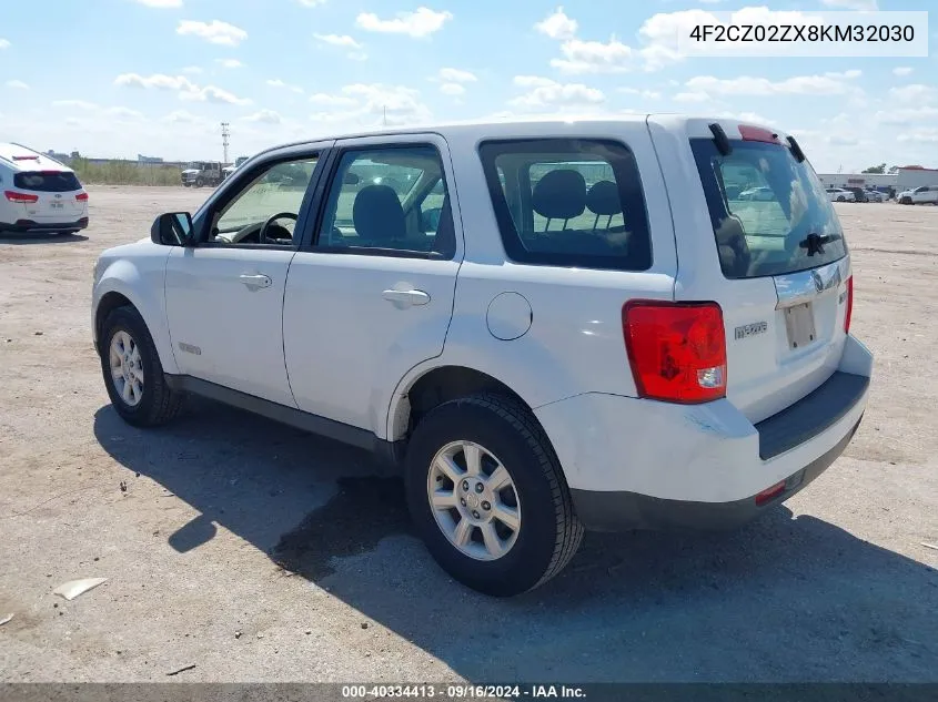 2008 Mazda Tribute I Sport VIN: 4F2CZ02ZX8KM32030 Lot: 40334413