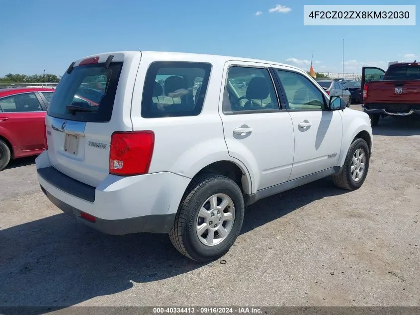 4F2CZ02ZX8KM32030 2008 Mazda Tribute I Sport