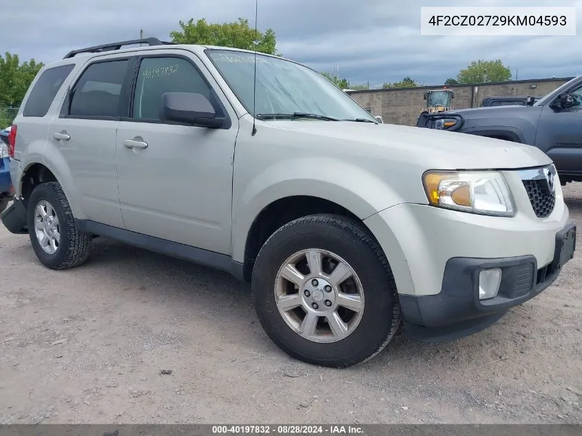 2009 Mazda Tribute I Touring VIN: 4F2CZ02729KM04593 Lot: 40197832