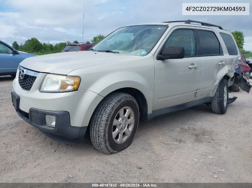 2009 Mazda Tribute I Touring VIN: 4F2CZ02729KM04593 Lot: 40197832