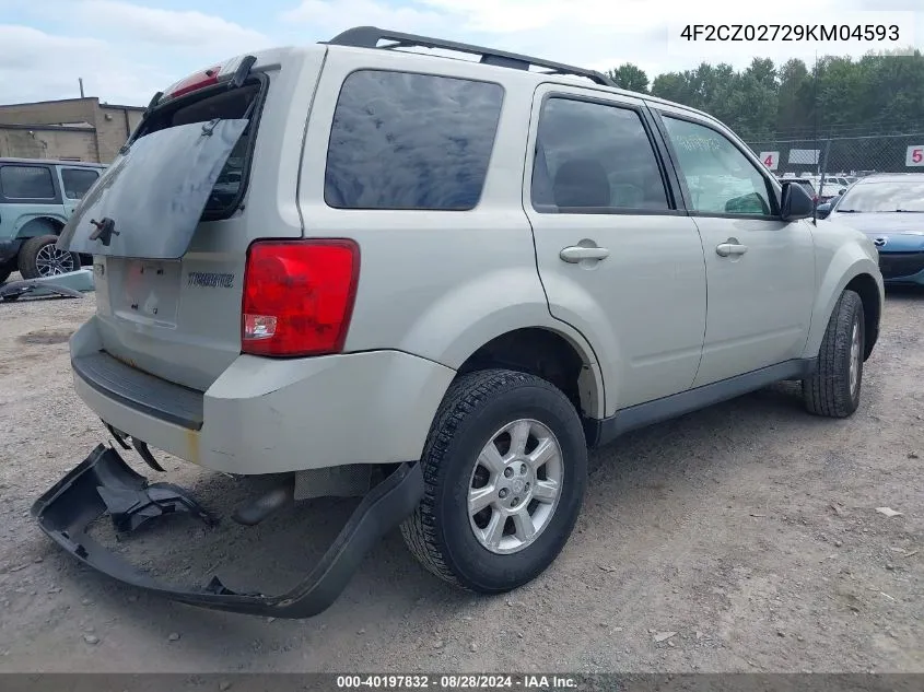 4F2CZ02729KM04593 2009 Mazda Tribute I Touring