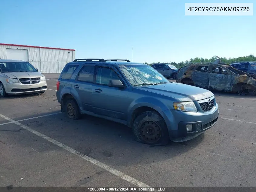 2010 Mazda Tribute VIN: 4F2CY9C76AKM09726 Lot: 12068004