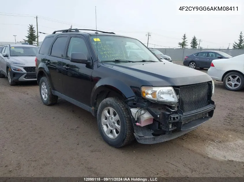 2010 Mazda Tribute S VIN: 4F2CY9GG6AKM08411 Lot: 12095115