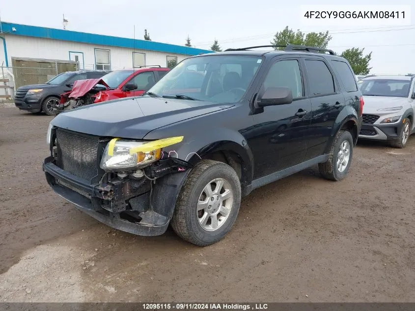 2010 Mazda Tribute S VIN: 4F2CY9GG6AKM08411 Lot: 12095115