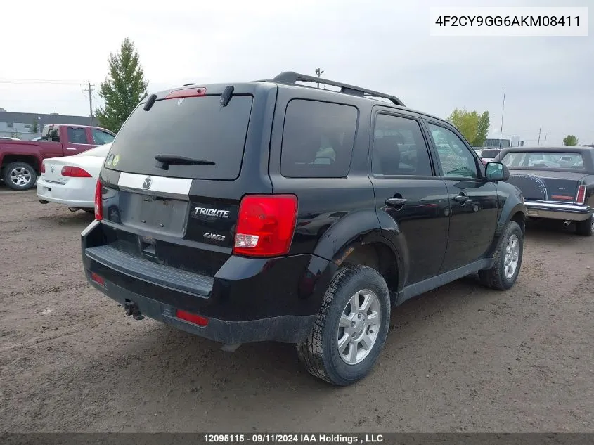 2010 Mazda Tribute S VIN: 4F2CY9GG6AKM08411 Lot: 12095115