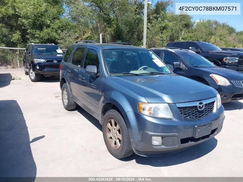 2011 Mazda Tribute I Grand Touring/I Sport/I Touring VIN: 4F2CY0C78BKM07571 Lot: 40363828