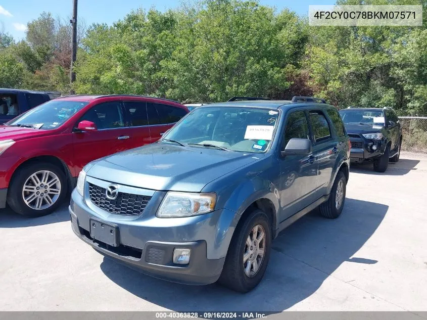 4F2CY0C78BKM07571 2011 Mazda Tribute I Grand Touring/I Sport/I Touring