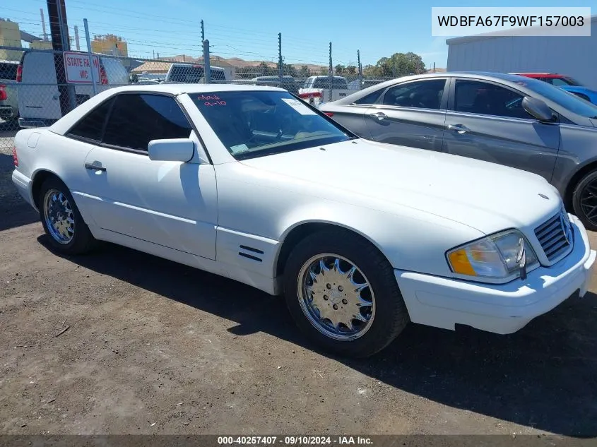 1998 Mercedes-Benz Sl 500 VIN: WDBFA67F9WF157003 Lot: 40257407