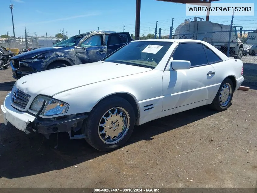 1998 Mercedes-Benz Sl 500 VIN: WDBFA67F9WF157003 Lot: 40257407