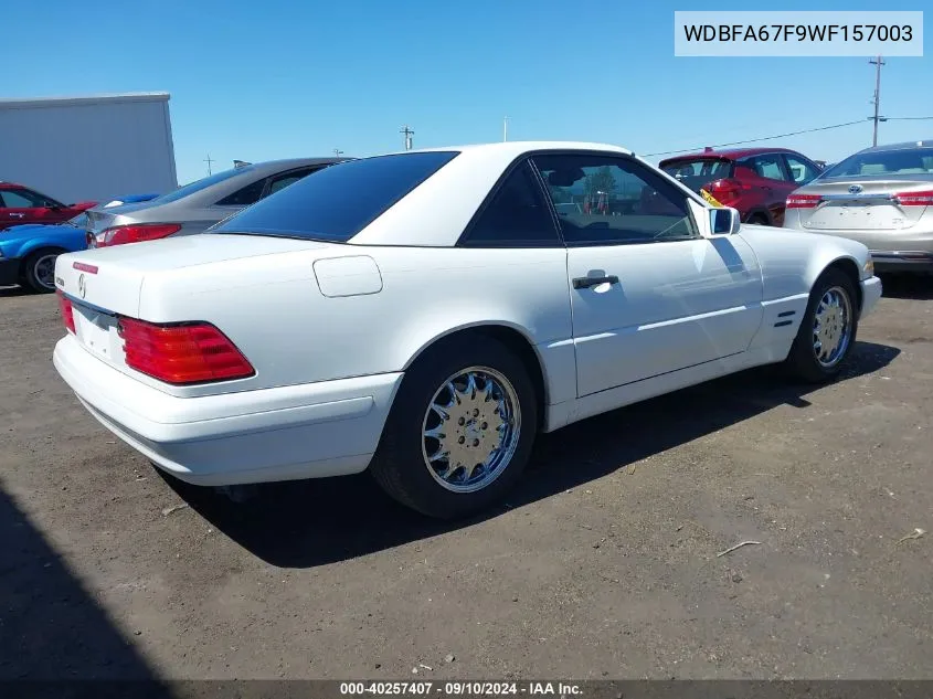 1998 Mercedes-Benz Sl 500 VIN: WDBFA67F9WF157003 Lot: 40257407