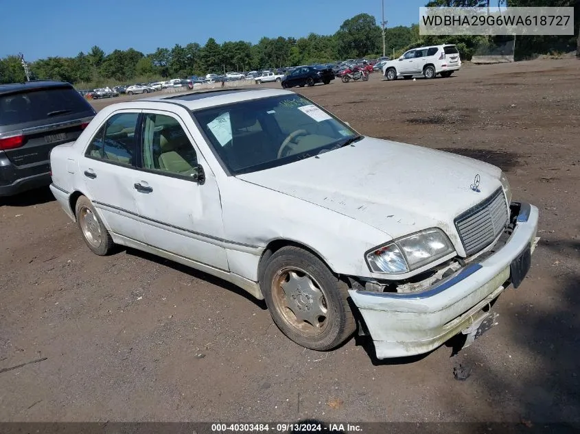 1998 Mercedes-Benz C 280 VIN: WDBHA29G6WA618727 Lot: 40303484