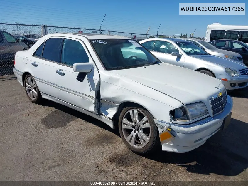 1998 Mercedes-Benz C 230 VIN: WDBHA23G3WA617365 Lot: 40352198