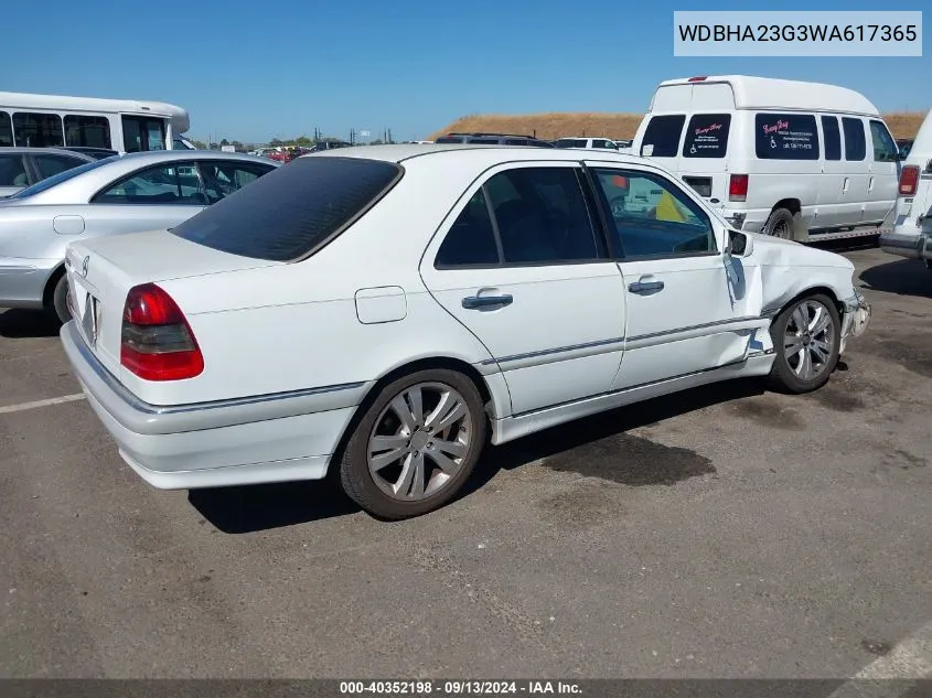 1998 Mercedes-Benz C 230 VIN: WDBHA23G3WA617365 Lot: 40352198