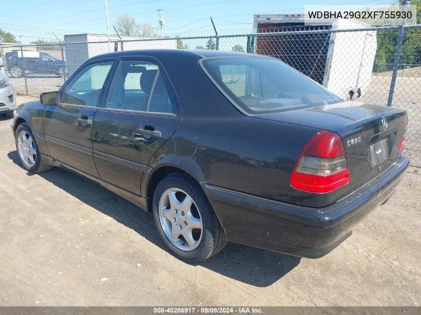 1999 Mercedes-Benz C 280 VIN: WDBHA29G2XF755930 Lot: 40286917