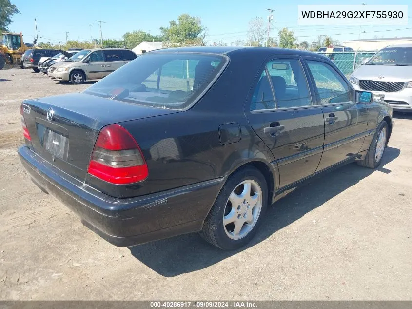 1999 Mercedes-Benz C 280 VIN: WDBHA29G2XF755930 Lot: 40286917