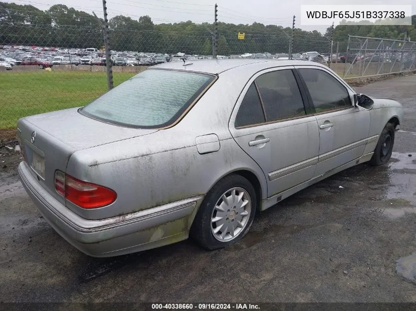 2001 Mercedes-Benz E 320 VIN: WDBJF65J51B337338 Lot: 40338660