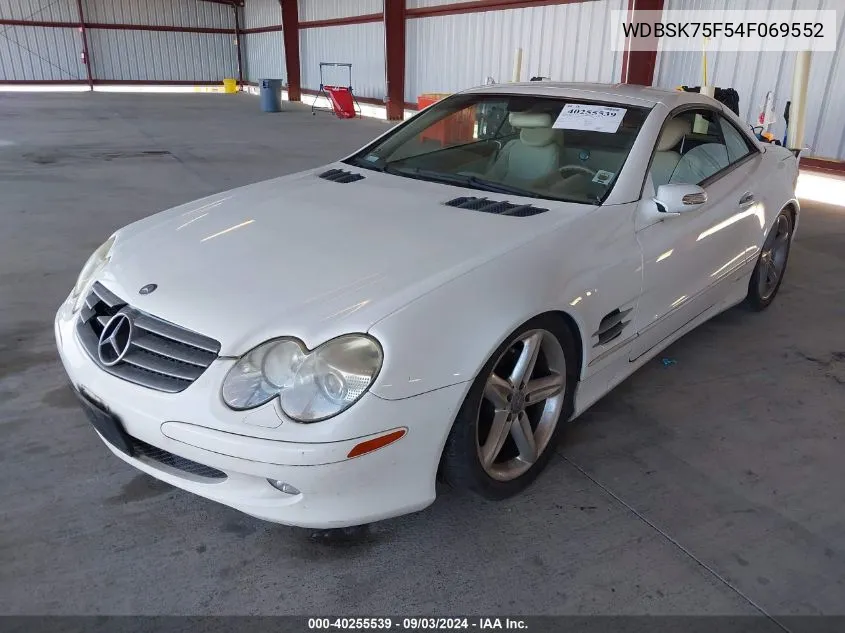 WDBSK75F54F069552 2004 Mercedes-Benz Sl 500