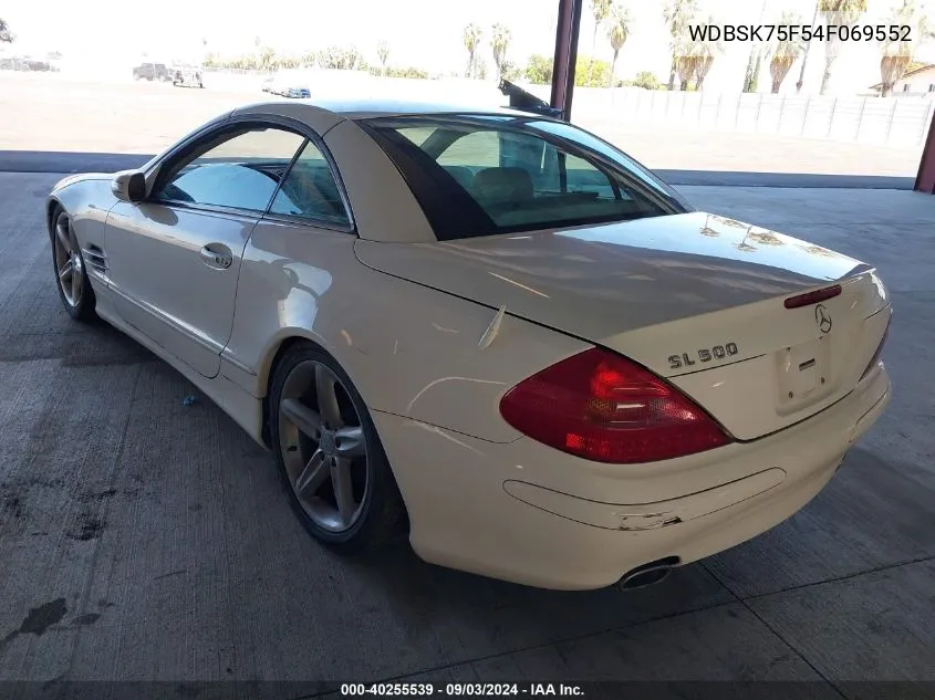 WDBSK75F54F069552 2004 Mercedes-Benz Sl 500