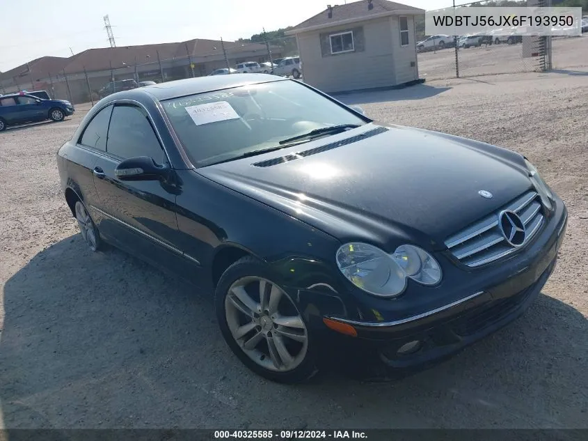 WDBTJ56JX6F193950 2006 Mercedes-Benz Clk 350