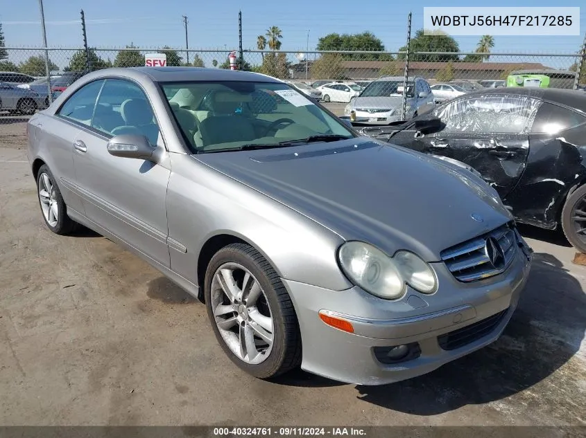 WDBTJ56H47F217285 2007 Mercedes-Benz Clk 350