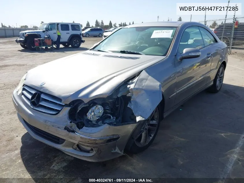 WDBTJ56H47F217285 2007 Mercedes-Benz Clk 350