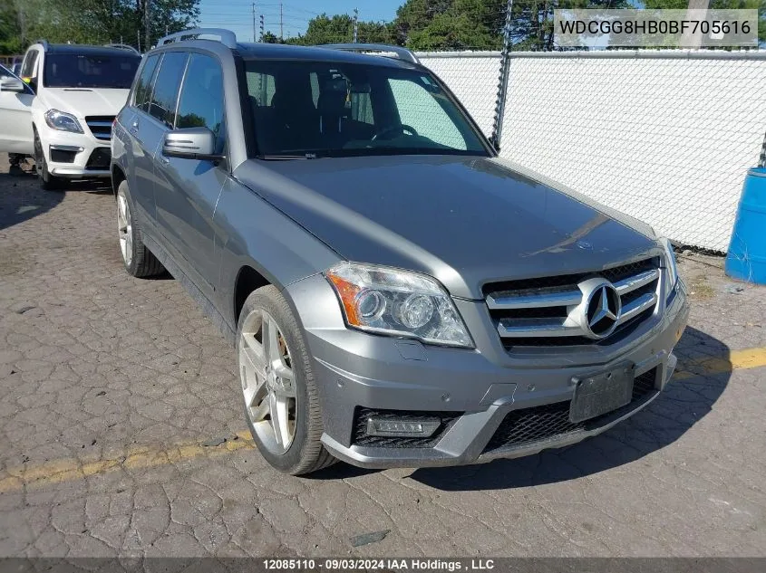 2011 Mercedes-Benz Glk 350 VIN: WDCGG8HB0BF705616 Lot: 12085110