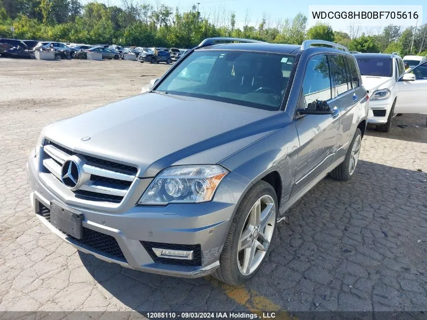 WDCGG8HB0BF705616 2011 Mercedes-Benz Glk 350