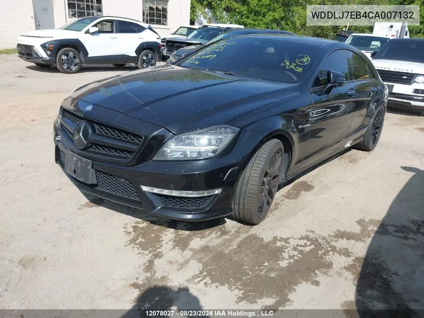 2012 Mercedes-Benz Cls 63 Amg VIN: WDDLJ7EB4CA007132 Lot: 12078027