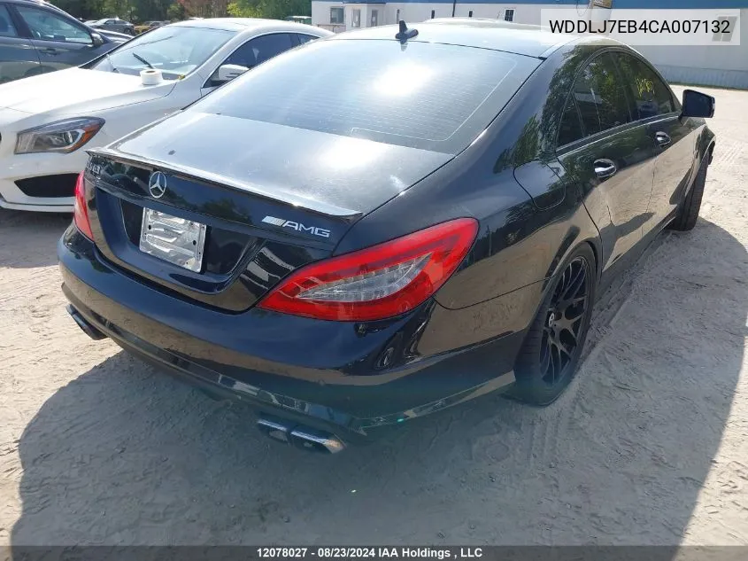 WDDLJ7EB4CA007132 2012 Mercedes-Benz Cls 63 Amg