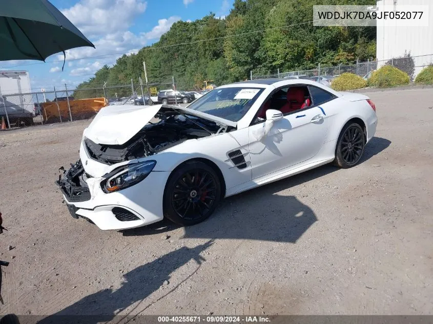 WDDJK7DA9JF052077 2018 Mercedes-Benz Sl 550