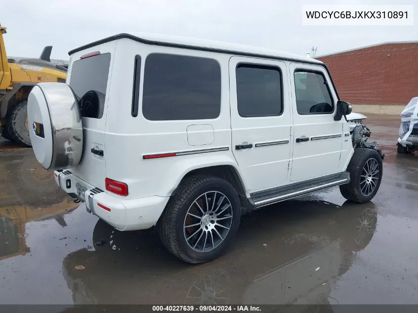 2019 Mercedes-Benz G 550 VIN: WDCYC6BJXKX310891 Lot: 40227639