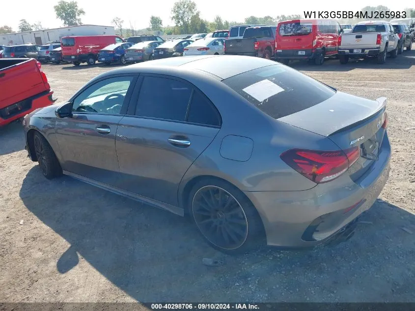 W1K3G5BB4MJ265983 2021 Mercedes-Benz Amg A 35 4Matic