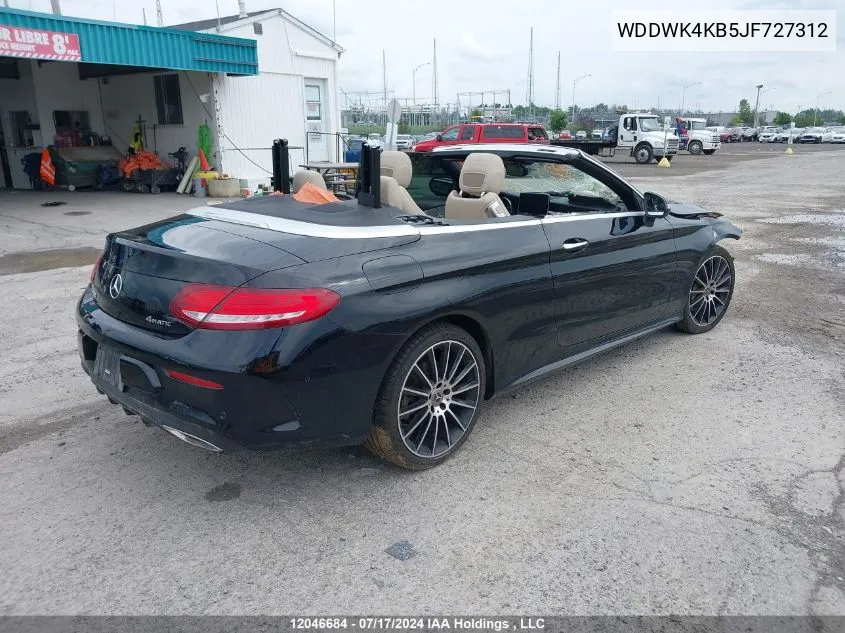 WDDWK4KB5JF727312 2018 Mercedes-Benz C-Class