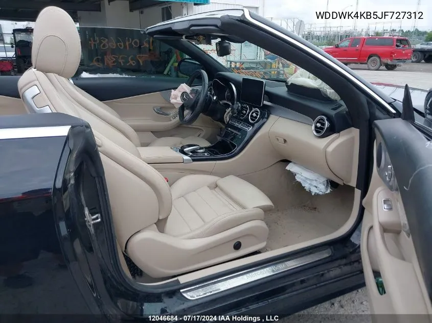 WDDWK4KB5JF727312 2018 Mercedes-Benz C-Class