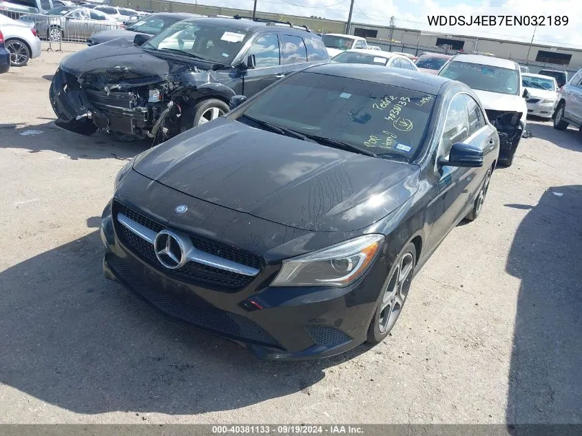 2014 Mercedes-Benz Cla 250 250 VIN: WDDSJ4EB7EN032189 Lot: 40381133