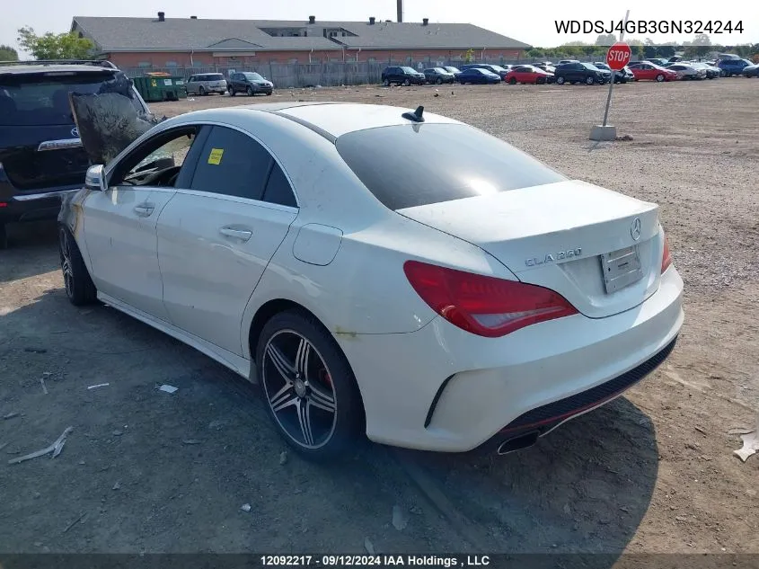 WDDSJ4GB3GN324244 2016 Mercedes-Benz Cla