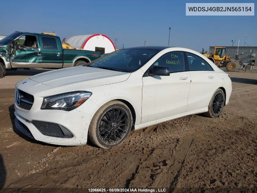 WDDSJ4GB2JN565154 2018 Mercedes-Benz Cla 250 4Matic